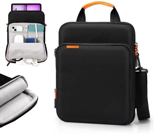 Main image of TiMOVO 13 Inch Tablet Handbag with Shoulder Strap for iPad Air 13", iPad Pro 13", iPad Pro 12.9", Galaxy Tab S9+/S9 Plus/S10+/S10 Plus/S9 FE+/S9 FE Plus 12.4", Remarkable Paper Pro 11.8", Black