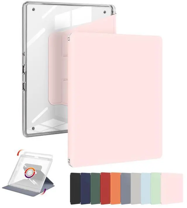 Main image of Case for Kindle Scribe with Pencil Holder - (360 Degree Rotation & Auto Wake/Sleep), Premium Folio Stand Case with Flexible Viewing Angles for Kindle Scribe 10.2 Inch 2022 (Pink)