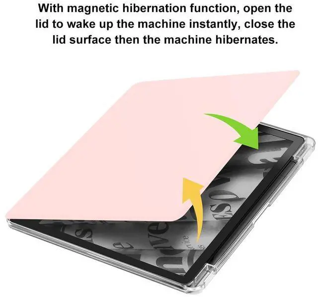 Alt view image 5 of 5 - Case for Kindle Scribe with Pencil Holder - (360 Degree Rotation & Auto Wake/Sleep), Premium Folio Stand Case with Flexible Viewing Angles for Kindle Scribe 10.2 Inch 2022 (Pink)