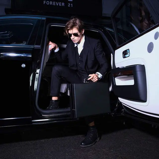 Alt view image 5 of 5 - Expandable Hard Briefcases Laptop Attache for Men Business Brief Case with Lock - Black