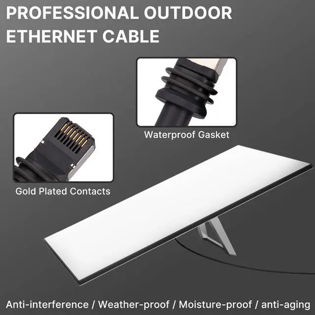 Alt view image 3 of 5 - Zeus & Ruta Starlink Gen 3 Cable, 32/75/100FT Starlink Replacement Cable, High-Speed Satellite Internet Accessory for Starlink Standard Gen 3, CE/UL/FCC Professional Certification