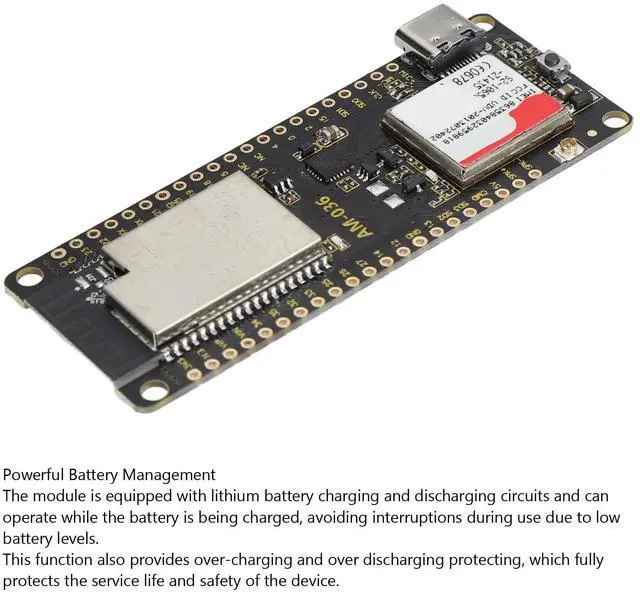 Alt view image 5 of 5 - Zunate Module, Development Board, Lithium Battery Charging, GSM GPRS SIM Card Slot, Voice Control