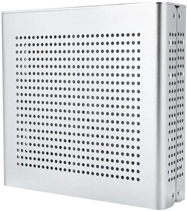 Main image of Zunate Mini ITX Gaming PC Case, G60S HTPC Chassis Full Aluminum DCATX Power Supply Computer Case for Mini-ITX 170x170mm, Placement (USB2.0)