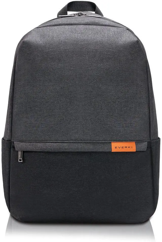 Alt view image 2 of 5 - Everki Light Laptop Backpack with Hidden Pocket (EKP106) with Orange Accessory Pouch & Rain Cover - Durable Backpack with 15.6" Compartment, 23L Capacity - Light Backpack, Pouch & Cover Bundle