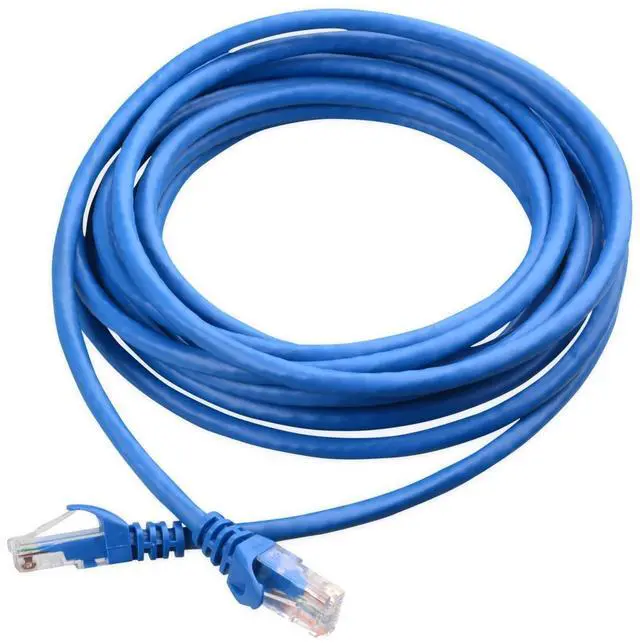 Alt view image 3 of 5 - Cable Matters 5-Pack Snagless Short Cat6 Ethernet Cable (Cat6 Cable, Cat 6 Cable) in Blue 3 ft & 5-Pack Snagless Short Cat6A (SSTP, SFTP) Shielded Ethernet Cable