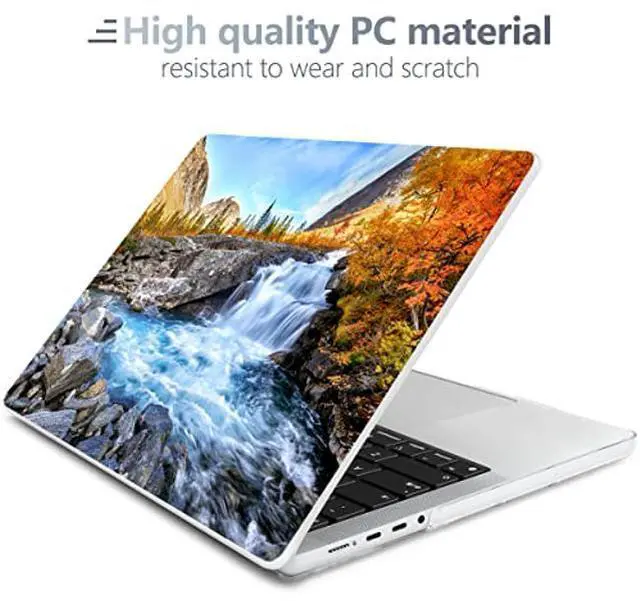 Alt view image 2 of 5 - Batianda for New MacBook Pro 14 inch Case 2024 M4 2023 2021 Release with M3 M2 M1 Pro/Max Chip,Landscape Series Designed Hard Shell with Keyboard Cover & Screen Protector, Waterfall