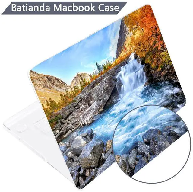 Alt view image 5 of 5 - Batianda for New MacBook Pro 14 inch Case 2024 M4 2023 2021 Release with M3 M2 M1 Pro/Max Chip,Landscape Series Designed Hard Shell with Keyboard Cover & Screen Protector, Waterfall