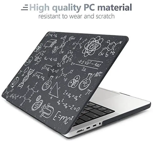 Alt view image 2 of 5 - Batianda Case for New MacBook Pro 16 inch M4 2024 2023 2021 Release with M3 M2 M1 Pro/Max Chip,3D Designed Hard Shell with Keyboard Cover & Screen Protector, Scientific Formulas