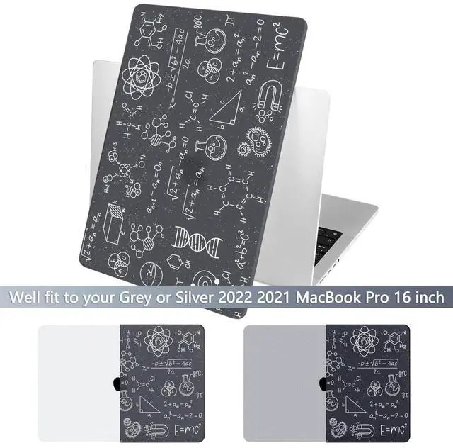 Alt view image 3 of 5 - Batianda Case for New MacBook Pro 16 inch M4 2024 2023 2021 Release with M3 M2 M1 Pro/Max Chip,3D Designed Hard Shell with Keyboard Cover & Screen Protector, Scientific Formulas