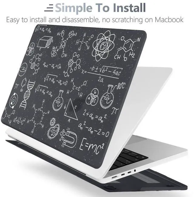 Alt view image 4 of 5 - Batianda Case for New MacBook Pro 16 inch M4 2024 2023 2021 Release with M3 M2 M1 Pro/Max Chip,3D Designed Hard Shell with Keyboard Cover & Screen Protector, Scientific Formulas