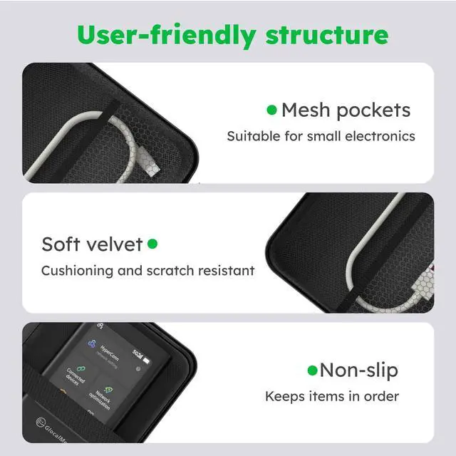 Alt view image 3 of 4 - GlocalMe Numen Air 5G Mobile Hotspot with Protective Travel Case
