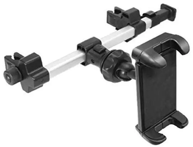 Alt view image 4 of 5 - Macally Tablet Holder for Car Headrest - Adjustable iPad Headrest Mount for Car - Super Secure Car iPad Holder Backseat Kids - Fits All 4.7-12.9" Back Seat Devices (iPad Pro/Air/Mini, Nintendo Switch)