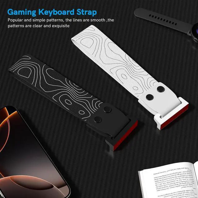 Alt view image 5 of 5 - Womier Low Profile Shine Through Keycaps, Custom Keyboard Keycaps 75 Percent Custom Keyboard Straps with Adhesive