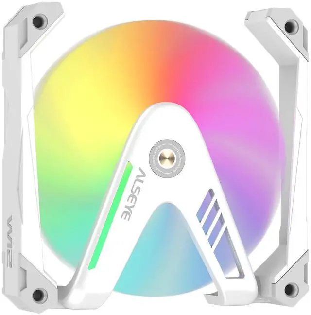 Main image of ALSEYE W12 Pro Case Fan, Extraordinary 'W' Designed PC Case Fans, Full Aluminium Frame Case Fan, 120mm ARGB & PWM Computer Case Fan (White)