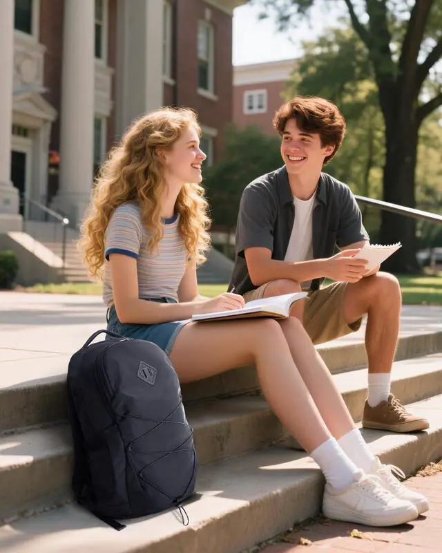 Alt view image 4 of 5 - WANDF 15.6-Inch Laptop Backpack for Women, Travel Backpack Water-Resistant Lightweight College Backpack Bookbag for Work Casual Business Weekender (Black)