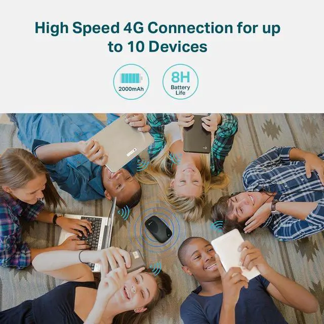 Alt view image 5 of 5 - TP-Link 150Mbps 4G LTE Mobile Wi-Fi Qualcomm LTE-FDD/LTE-TDD/DC-HS, M7200 (Qualcomm LTE-FDD/LTE-TDD/DC-HS)