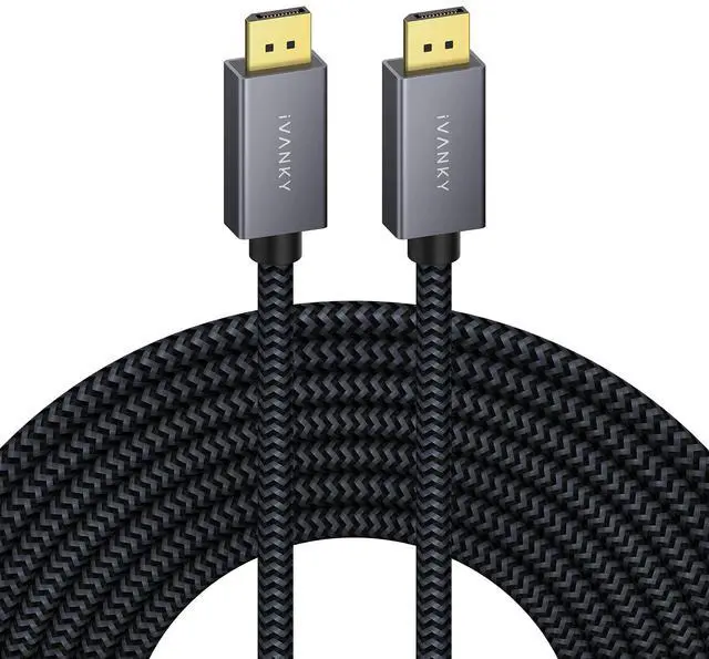 Main image of IVANKY 25ft/7.5M DisplayPort Cable, DP 1.2, 4K@60Hz, 2K@144Hz, 2K@165Hz, Nylon Braided High Speed, Gaming Monitor, TV, PC, Laptop