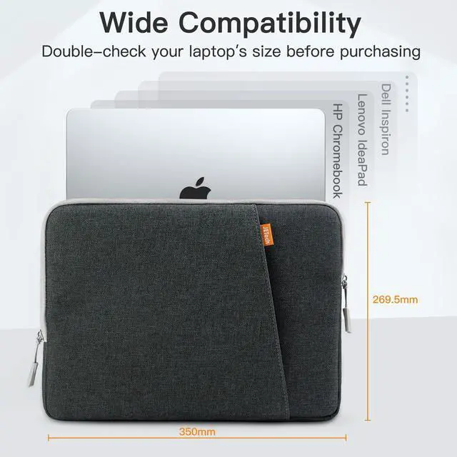 Alt view image 2 of 5 - JETech MacBook Pro M3 / M2 / M1 14 Inch Laptop Sleeve and MacBook Pro 14.2-Inch (M3 / M3 Pro / M3 Max / M2 Pro / M2 Max / M1 Pro / M1 Max, 2021-2023) Matte Screen Protector Bundle