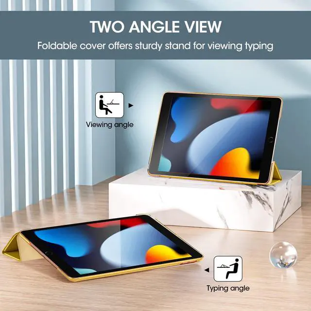 Alt view image 5 of 5 - ProCase iPad 10.2 Case iPad 9th Generation 2021/ iPad 8th Generation 2020/ iPad 7th Generation 2019 Case -Antiquemoss Bundle with ProCase 2 Pack iPad 10.2 9th Generation Screen Protector