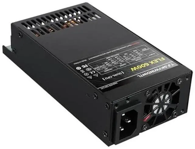 Alt view image 2 of 5 - T.F.SKYWINDINTL Flex Power Supply 600W Dual CPU Connector Ultra-Quiet Fully Modular PSU Full Voltage 110/220V for Desktop PC Server POS AIO System Black
