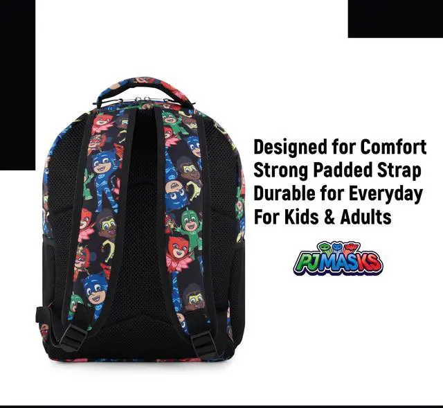Alt view image 2 of 5 - PJ Masks Heroes Unite Backpack - Featuring Catboy, Owlette, Gekko, and PJ Robot, Ready to Tackle Adventures Backpack Bag