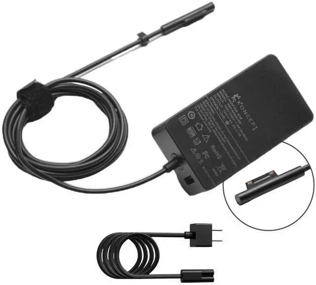 Main image of 65W 15V 4A Microsoft Surface Pro Laptop Charger - Power Supply AC Adapter 100-240V 50-60Hz for Surface Pro 10/9/8/7/7+/6/5/4/3/X Windows Surface Laptop 6/5/4/3/2/1/Surface Go Tablet,Surface Book 3/2/1