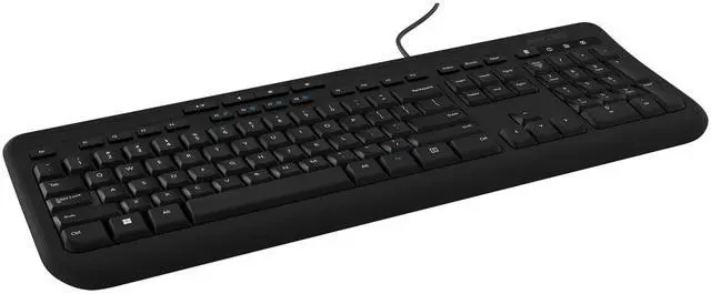 Alt view image 3 of 5 - Incase Wired Keyboard 600 - Designed by Microsoft - Spill Resistant, Quiet Touch Keys, Plug and Play, 4 Hotkeys, Windows Start Key - Black