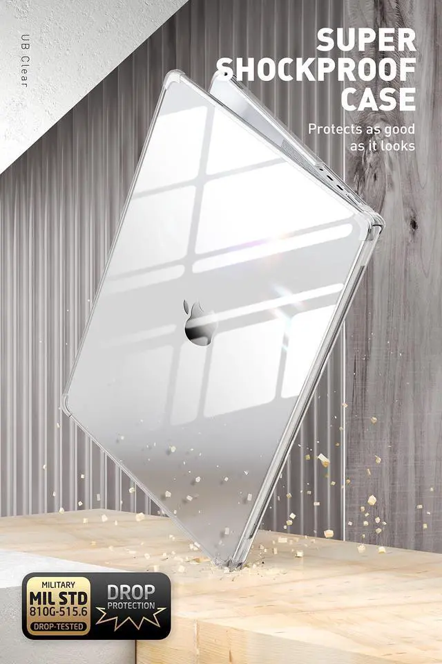 Alt view image 4 of 5 - SUPCASE for MacBook Pro 14 Inch Case 2021-2024 Release (Unicorn Beetle Clear), M4/M3/M2/M1 Pro/Max Chip [Anti-Scratch] Slim Cover Accessories for MacBook Pro 14'' with Touch ID, Clear