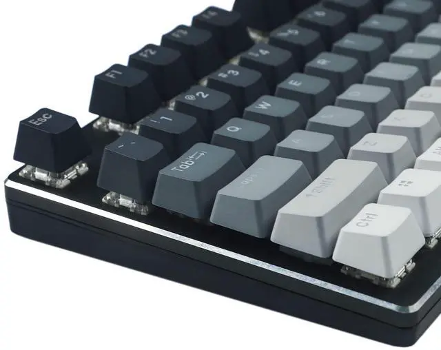 Alt view image 2 of 5 - YMDK Double Shot 108 Dyed PBT Shine Through OEM Profile Keycap Rainbow Carbon Sunset Backlit Keycaps for MX Switches Mechanical KeyboardOnly Keycap (Polar Day)