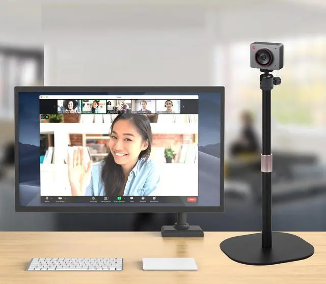 Alt view image 2 of 5 - Heavy-Duty Webcam Stand, 18-inch Tabletop Webcam Tripod Holder compatible with OBSBOT Tiny 2/ Tiny SE 1080P/Meet 2/Meet SE/Meet Webcams