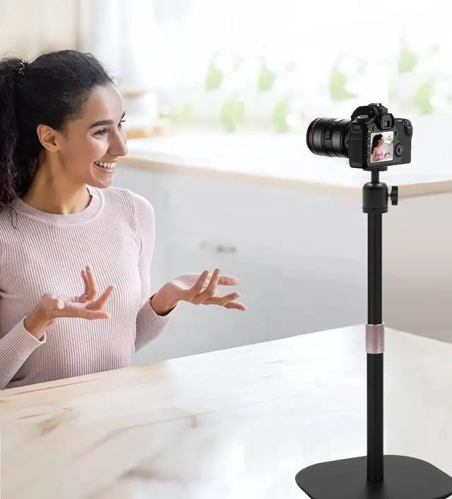 Alt view image 5 of 5 - Heavy-Duty Webcam Stand, 18-inch Tabletop Webcam Tripod Holder compatible with OBSBOT Tiny 2/ Tiny SE 1080P/Meet 2/Meet SE/Meet Webcams