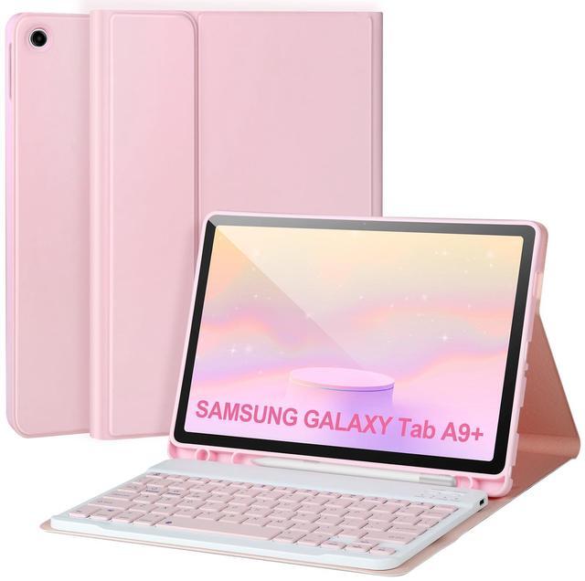 Main image of Keyboard Case for Samsung Galaxy Tab A9+/Plus 11 2023(SM-X210/X216/X218),Case with Keyboard for Samsung Tab A9+ with S Pen Holder,Detachable Bluetooth Keyboard for Galaxy A11 Auto Wake/Sleep,Pink