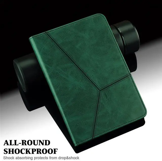 Alt view image 3 of 5 - ALILANG Case for  Kindle Fire Max 11 (13th Generation, 2023 Release) with Pen Holder & Multiple Viewing Angles, Smart PU Leather Cover for Fire Max 11 Case-Green
