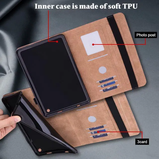 Alt view image 4 of 5 - ALILANG Case for  Kindle Fire Max 11 (13th Generation, 2023 Release) with Pen Holder & Multiple Viewing Angles, Smart PU Leather Cover for Fire Max 11 Case-Green