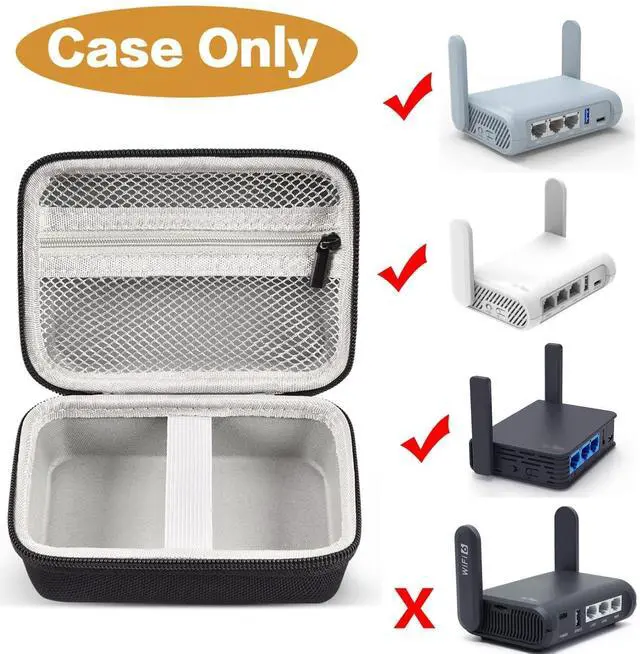 Alt view image 3 of 5 - Case Compatible with GL SFT1200/ MT3000/ MT1300/ A1300/ AR750S-Ext Wireless Travel Routerfor TP-Link Ultra-Portable Wi-Fi 6 AX1500 Travel Router (Cases Only)