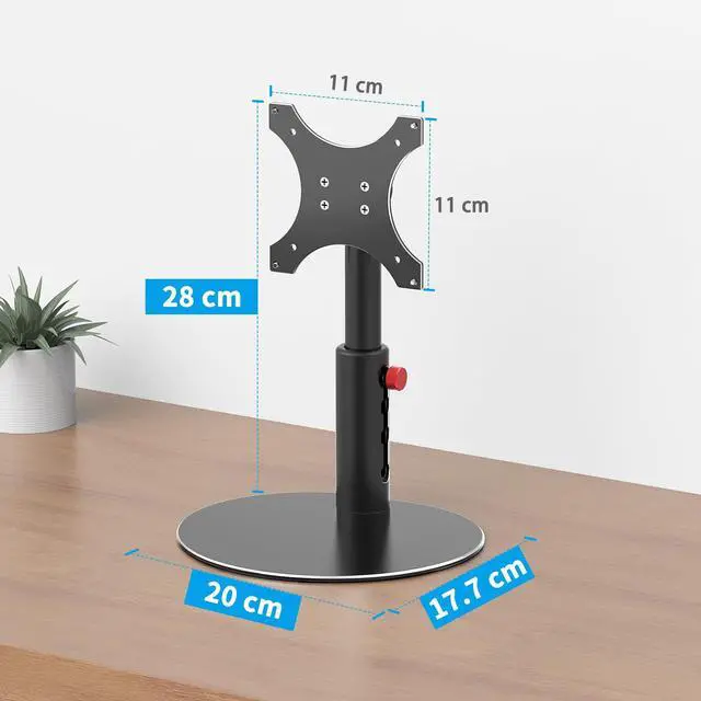 Alt view image 2 of 5 - Almoz Sturdy Stand for Show 21, Show 15 (All Generations) with Adjustable Tilt, 4 Height Levels, Raises Show 21 Display Stand, Flexible Viewing and Solid Support for Show 15 2nd Gen (Basic-Black)