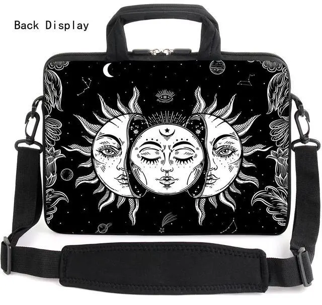 Alt view image 2 of 5 - ARIYIDA 13" laptop bag laptop sleeve chromebook case adjustable shoulder strap with handle accessory pocket for men women (RYD-13-5)
