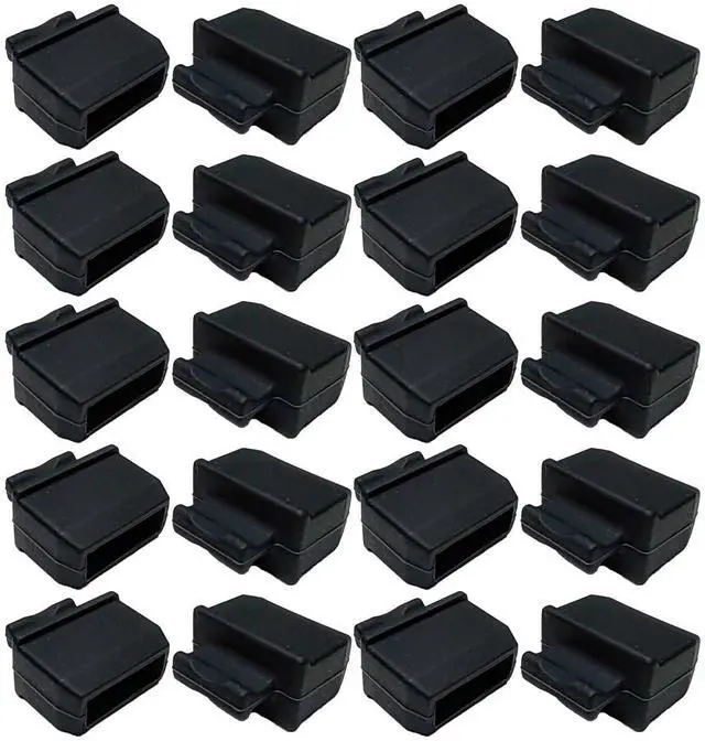 Alt view image 2 of 4 - BUNGPUNG QSFP+ Dust Covers Caps QSFP28 Port Plug Protector Suitable for Open QSFP+ QSFP28 Slot on Network Switch/Router/Network Interface Card Durable Soft Silicone Type S 50pcs/Pack