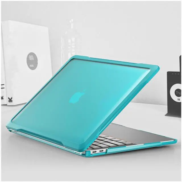 Main image of BYCeKe Ultimate Matte Protection Case for MacBook Air 13 inch M1 2022-2018 A2337 A2179 A1932 Matte Soft Anti-Scratch Microfiber Military Grade Shockproof for Mac Air M1 Case&Keyboard Cover,Cyan