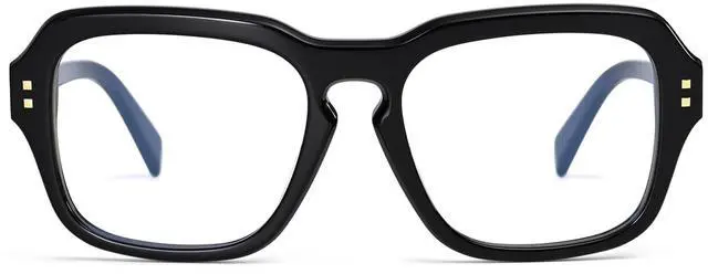 Alt view image 2 of 4 - Dollger Blue Light Blocking glasses women fashion Men Square frame blue light glasses Black D1E240402