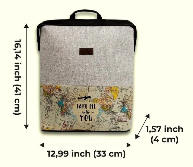 Alt view image 5 of 5 - DOGO Slim Backpack for Women - Unique Design and Vegan Leather Laptop Work Travel Backpacks, Take Me With You