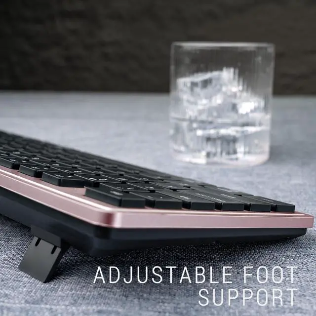 Alt view image 2 of 5 - Wireless Keyboard and Mouse, 2.4GHz Cordless Keyboard Mouse Combo with Numeric Keypad, Plug and Play USB Receiver, Compatible with Windows, Mac, Laptop, and PC(Black Pink)