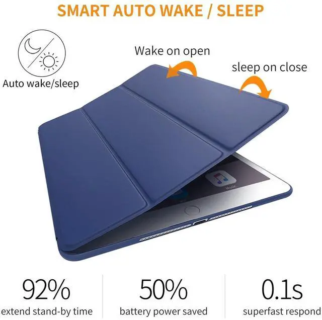 Alt view image 3 of 5 - DuraSafe Cases for iPad 10.5 Inch 2019 Air 3rd Generation [ Air 3 ] Protective Durable Shock Proof Supportive Magnetic Dual Angle Stand Cover - Indigo