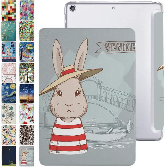 Main image of DuraSafe Cases for iPad Mini 4th Gen 2015 Printed Case A1538 MK6K2LL/A MK6J2LL/A MK6L2LL/A A1550 MK9J2LL/A MK9H2LL/A MK9G2LL/A MK9P2LL/A MK9Q2LL/A MK9N2LL/A MK882LL/A MK862LL/A MK8C2LL/A - Bunny Hat
