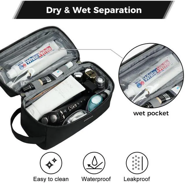 Alt view image 3 of 5 - Bundle:ECOHUB 17" Small Travel Backpack + Toiletry Bag for Men Travel Dopp Kit
