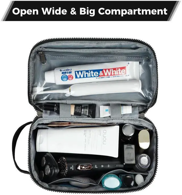 Alt view image 2 of 5 - Bundle:ECOHUB 17" Small Travel Backpack + Toiletry Bag for Men Travel Dopp Kit
