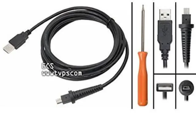 Main image of ECS 9FT Replacement USB Cable for Dictaphone Nuance PowerMic II  Easy Install - USB A to Nuance Dictaphone Connector