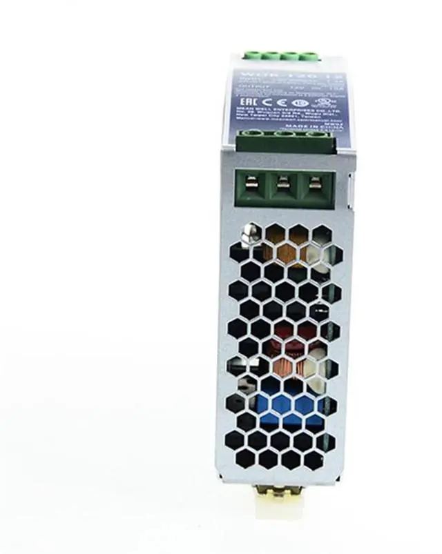 Alt view image 3 of 5 - FerroFab WDR-120-12 12VDC 10A 120W Single Output DIN Rail Industrial Power Supply, Built-in Constant Current Limiting, DC OK Relay Contact, UL508, Reliable & Efficient for Industrial Automation