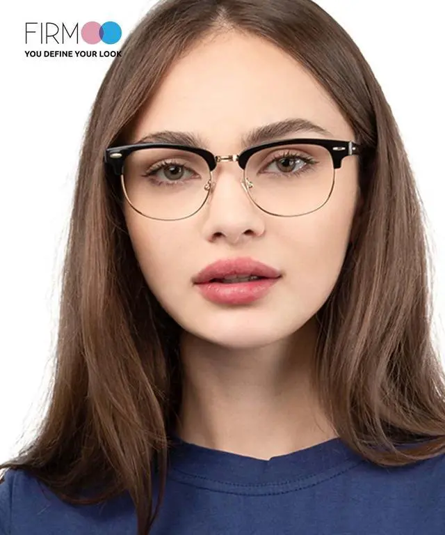 Alt view image 3 of 5 - Firmoo Browline Blue Light Blocking Glasses for Women/Men, Stylish Computer & Phone Eyewear Anti Eyestrain