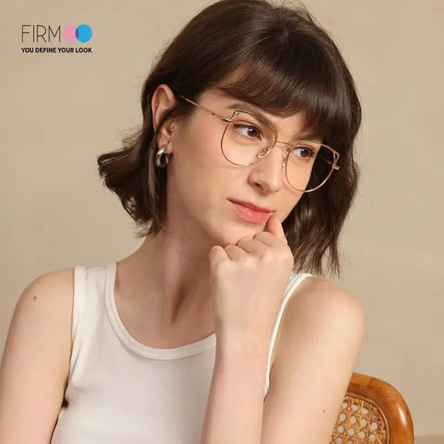 Alt view image 3 of 5 - Firmoo Blue Light Blocking Glasses for Woman, Cat Eye Anti Blue Light Computer Glasses for Screen Glare, Anti UV Fatigue Headache Glasses Purple